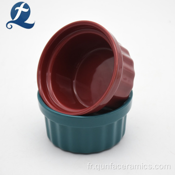 Céramique couleur Ramekin en gros personnalisé